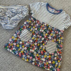 Baby Boden Dress & Bloomers - 3-6m